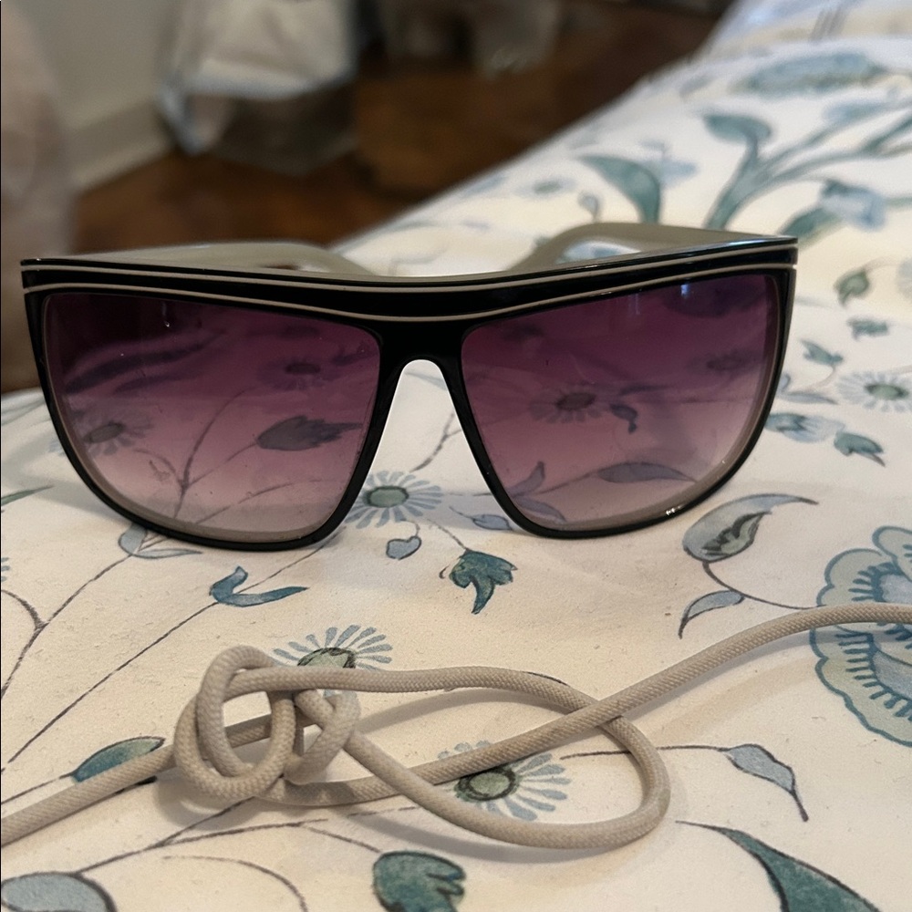 Oliver Peoples Black and Purple Sunglasses